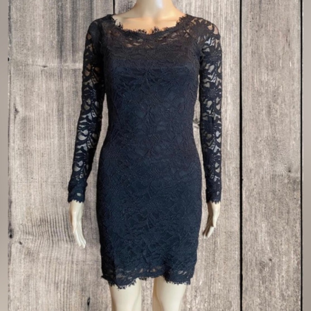 Navy Lace Dress